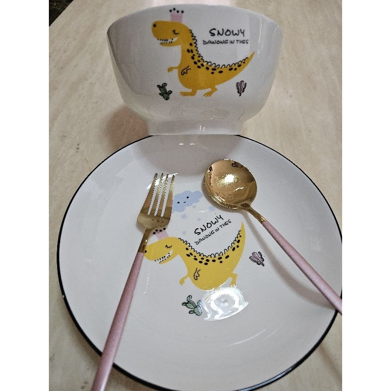 จานชาม Dinosaur ขายเป็น set