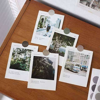 OurHome [พร้อมส่ง] สติ๊กเกอร์ทรงกลม น่ารักๆ สำหรับตกแต่ง สติ๊กเกอร์ DIY สติ๊กเกอร์ตกแต่ง วารสารศิลปะ อัลบั้มทำมือ
