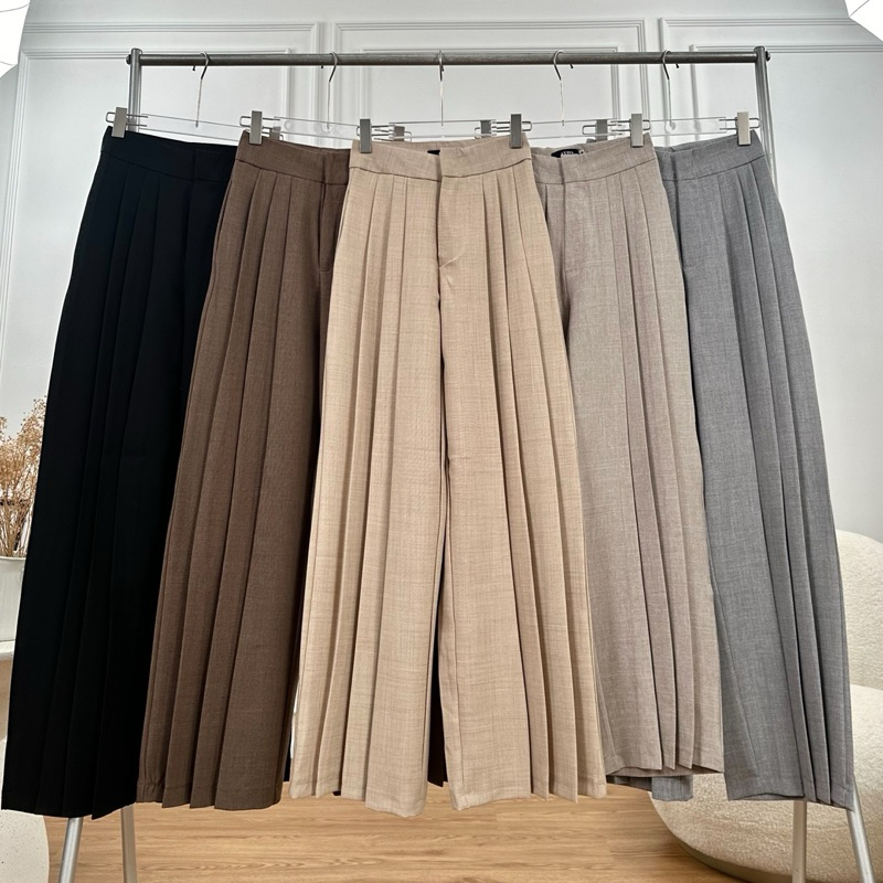 ซื้อ Atipashop - PLEATED LONG PANTS กางเกงขายาว ทรงจับจีบ