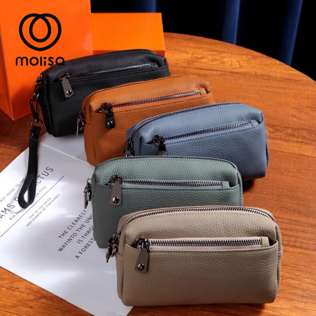 Molisa  กระเป๋าใส่โทรศัพท์และกุญแจ กระเป๋าข้อมือ ใส่เงิน ขนาดพกพา 2118#