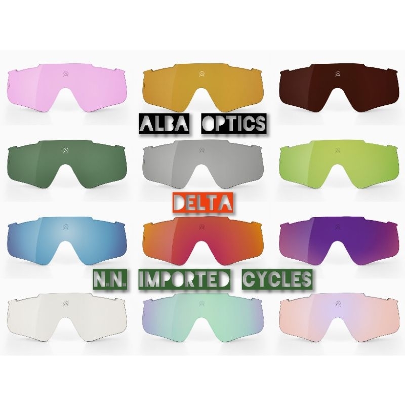 Replacement Lens เลนส์แว่นปั่นจักรยาน ALBA OPTICS ของแท้ รุ่น DELTA