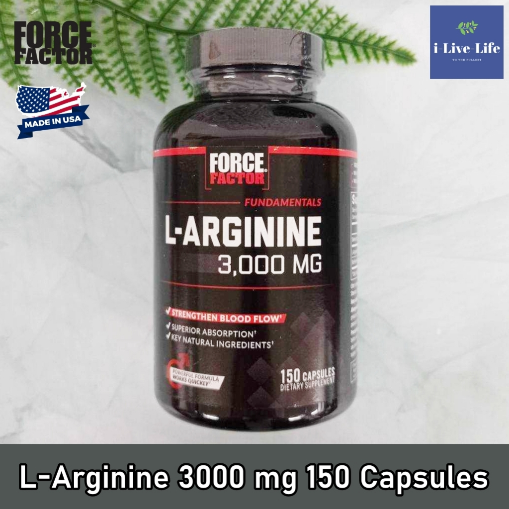 Force Factor - L-Arginine 3000 mg 150 Capsules แอล-อาร์จินีน