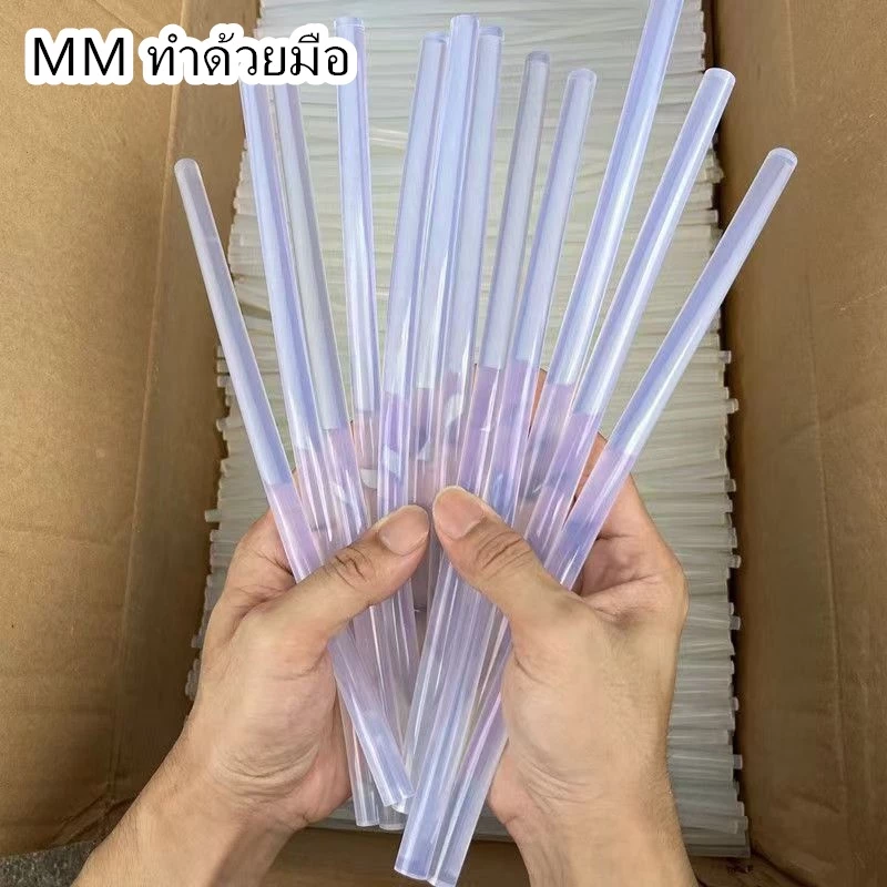 "มีสต็อกในกรุงเทพ/จัดส่งภายใน 24 ชั่วโมง" กาวร้อนละลาย กว้าง 7 มม. ยาว 200 มม. อเนกประสงค์ กาวแท่ง DIY ทำมือ
