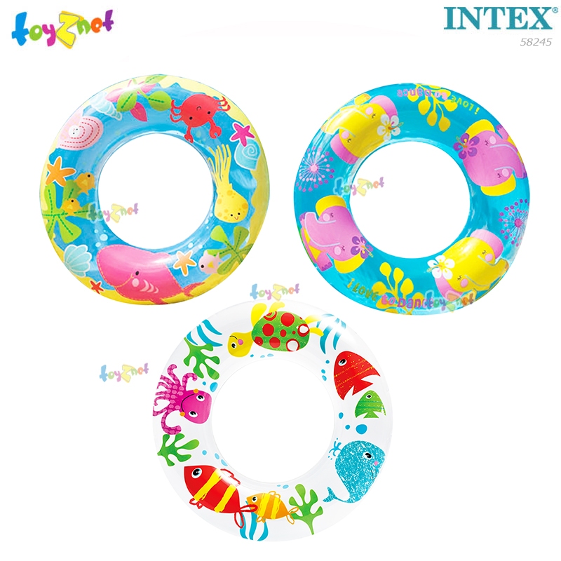 Intex ห่วงยางลาย ขนาด 24 นิ้ว (61 ซม.) รุ่น 58245