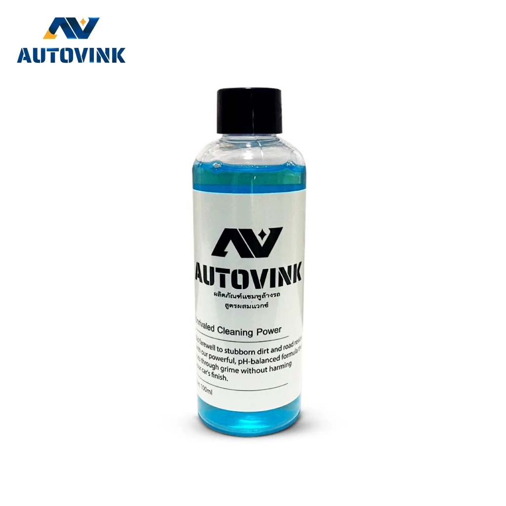น้ำยาล้างรถ autovink สูตรผสมแวกซ์ เข้มข้นพิเศษฟองโฟมหนานุ่ม ล้างเงางามไม่มีรอยน้ำ ขนาด 100 ml thumbnail 6