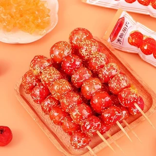 💥ถังหูลู่ แช่เย็นเพิ่มความกรอบ ซานจาเครือบน้ำตาล อร่อย 3-6ชิ้น 冰糖葫芦
