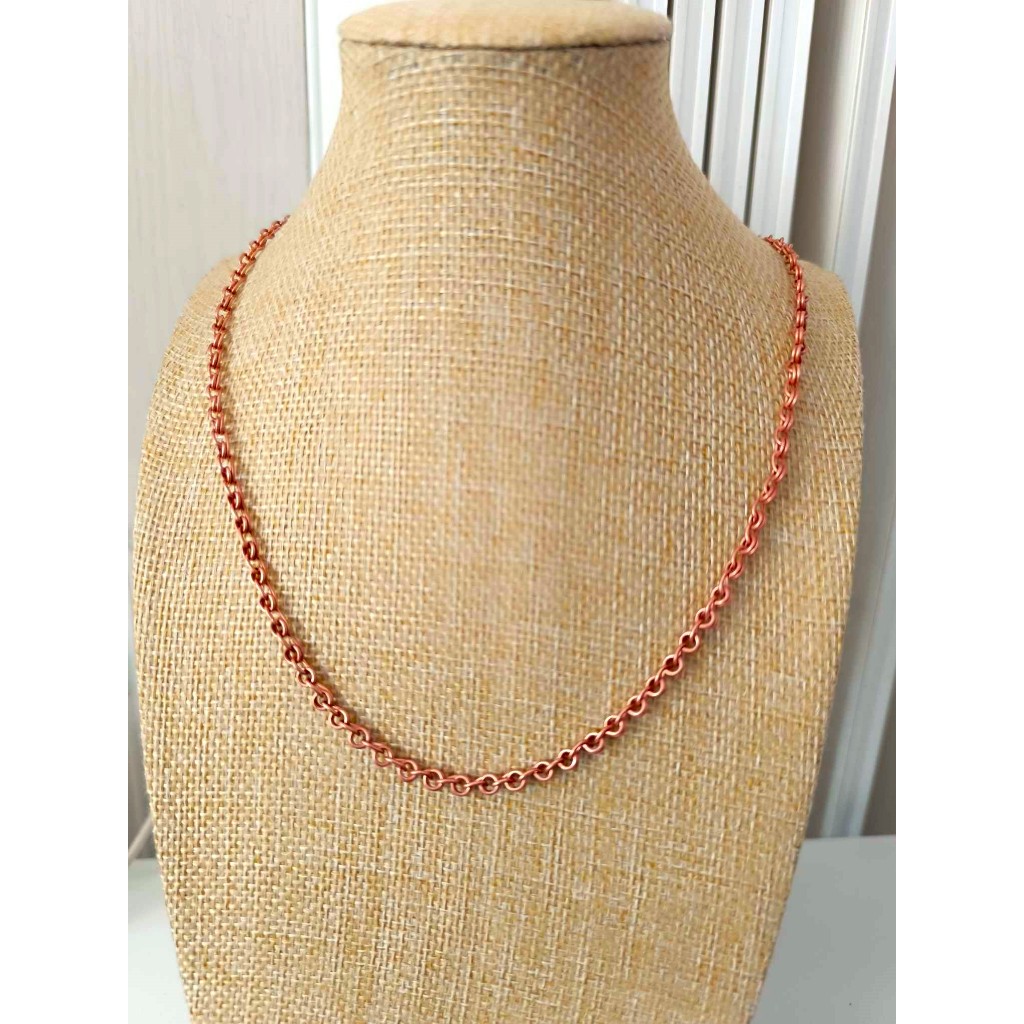 สร้อยคอทองแดงแท้ 99.99  Handmade สำหรับผู้หญิง