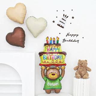 ป้าย happy birthday แปะผนัง แปะลูกโป่ง ฐานตั้งลูกโป่งพร้อมป้ายhappy birthday ลูกโป่งวันเกิด