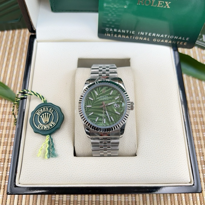 นาฬิกาข้อมือ Rolex 36 mm ระบบออโต้นาฬิกาผู้ชาย แฟชั่น