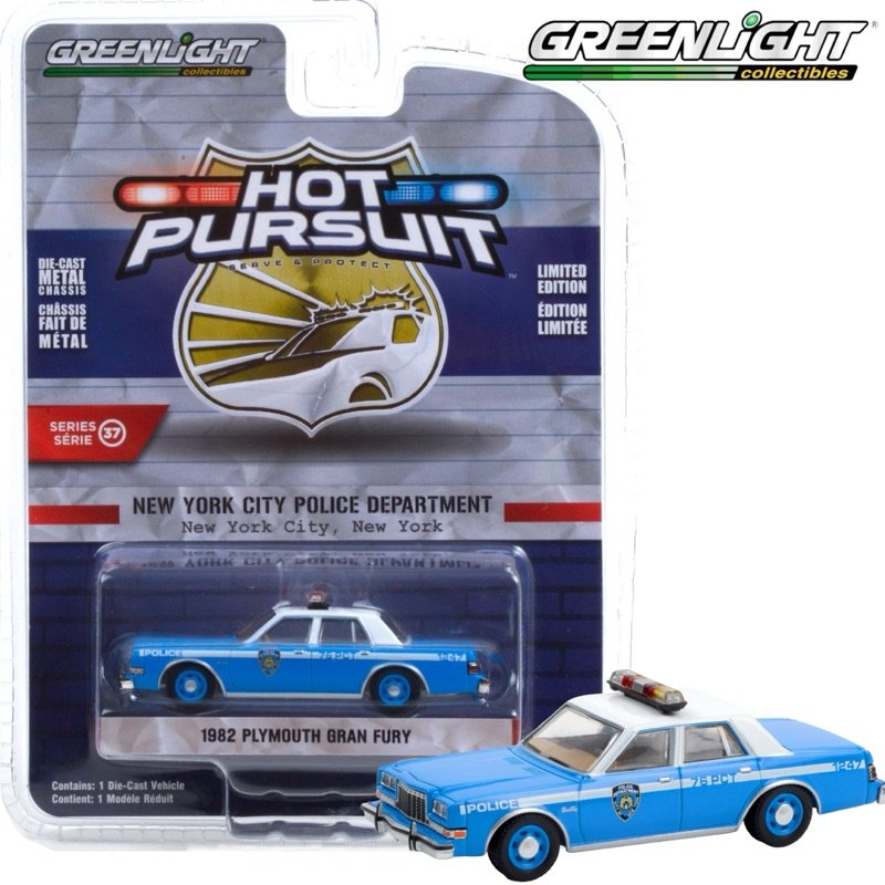 Greenlight | 1982 Plymouth Gran Fury NYPD สเกล 1:64 (42950)