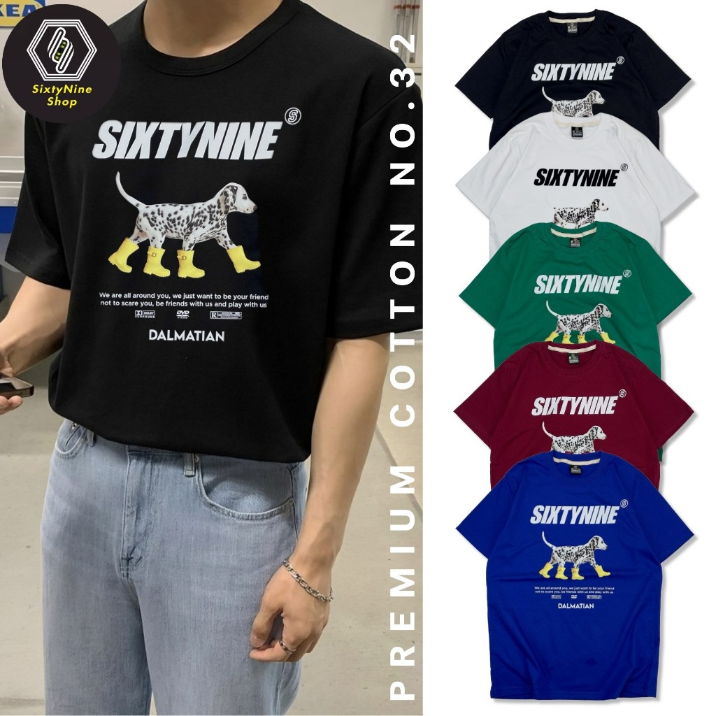พร้อมส่ง เสื้อยืดพิมพ์ลาย " Dalmatian "