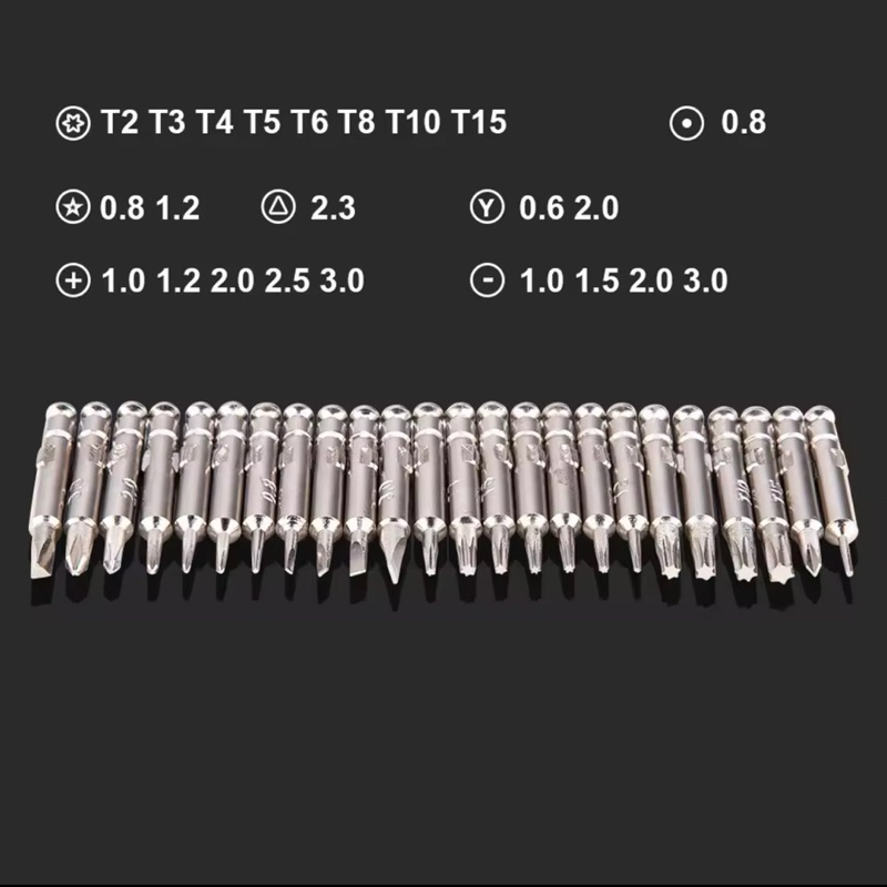 🔥พร้อมส่ง🔥ชุดไขควง 25 in 1 ชุดไขควง ซ่อมซ่อมเอนกประสงค์ ซ่อมโทรศัพท์มือถือ ซ่อมนาฬิกา แบบพกพา+กล่องเก็บของ