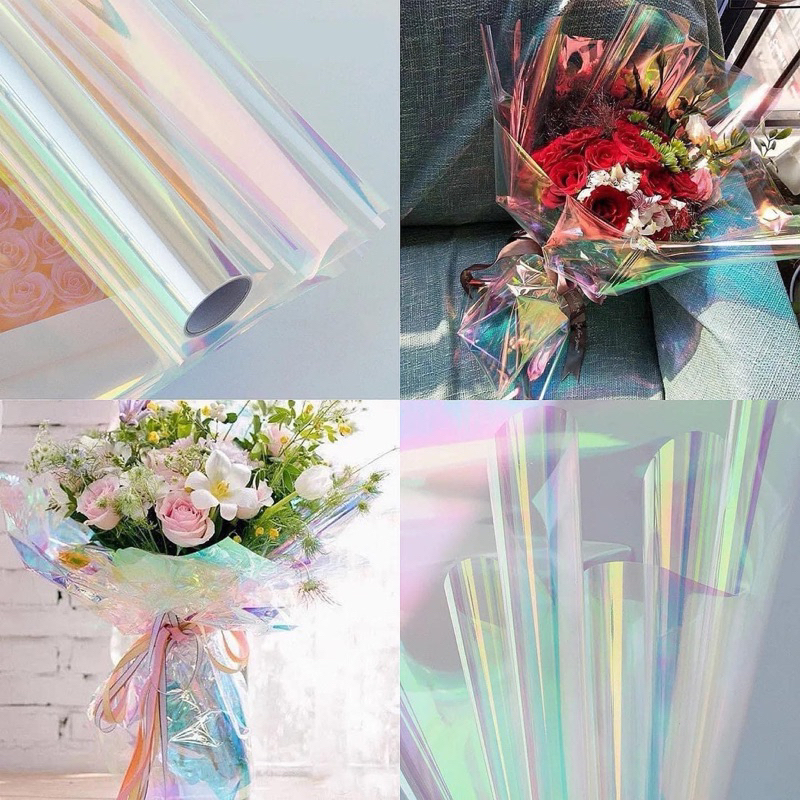 พร้อมส่ง กระดาษโฮโลแกรม กว้าง 50cm ยาว 9 เมตร(10 หลา)/ม้วน