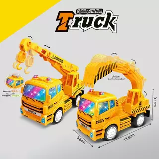 [พร้อมส่ง]รถของเล่น รถก่อสร้าง รถบรรทุก รถโม่ปูน Engineering series car มีเสียง มีไฟ มีหลายแบบให้เลือกได้
