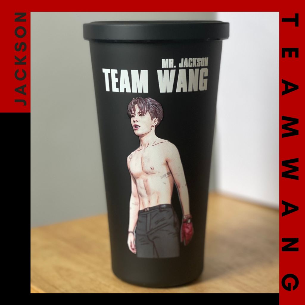 JD0. แก้วสกรีน UV รูปวาด Jackson Wang : Got7 : JacksonWang : JacksonWangGot7 : แจ็คซัน : แจ็คซันGot7