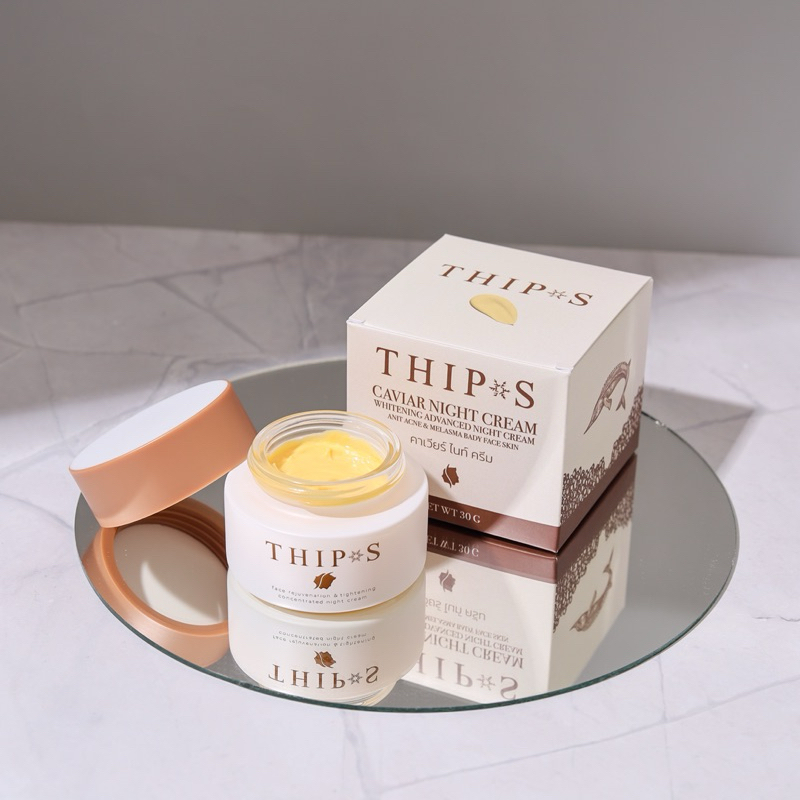 ครีมทิพย์สุคาเวียร์ขนาด30กรัม(สูตรกลางคืน) THIPS CAVIAR NIGHT CREAM Skincare