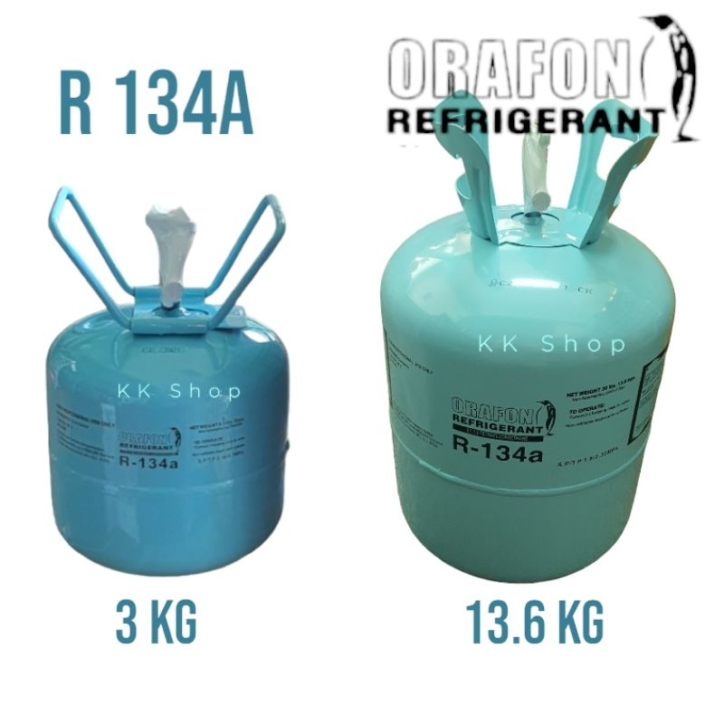 น้ำยาแอร์ R134a ยีห้อ ORAFON แท้ตรงปก👈👉 (มี2ขนาด)13.6kg กับ ขนาด 3kg สินค้าพร้อมส่ง!!👈😚😚😘