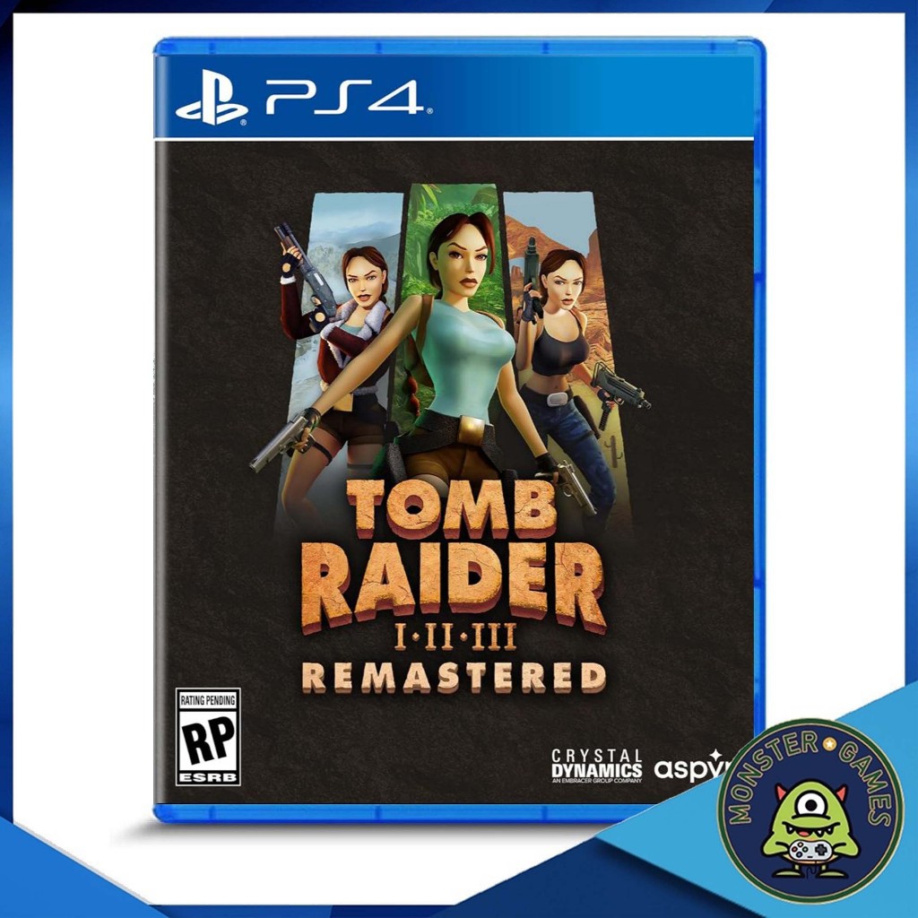 Tomb Raider I-III Ps4 Game แผ่นแท้มือ1!!!!! (Tomb Raider 1-3 Remastered Ps4)(Tomb Raider Remastered 