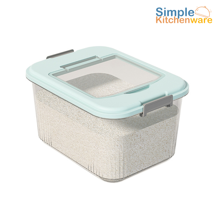 กล่องเก็บธัญพืช ถังข้าวสาร Rice Storage Box ความจุ 7.5 /12.5/ 17.5/25Lซ้อนกันได้ ประหยัดพื้นที่ Alechaung coffee