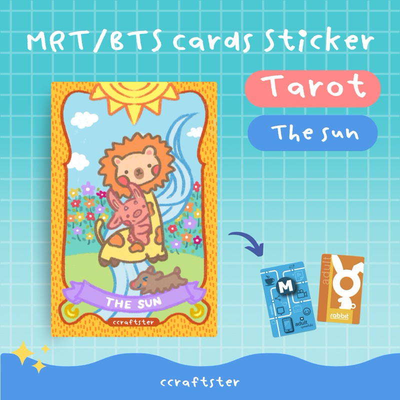 Card Sticker สติกเกอร์ติดบัตรบีทีเอส MRT BTS สติ๊กเกอร์ติดบัตร สติ้กเกอร์ไพ่ทาโรต์ Tarot สายมู ราคา ถูกที่สุด ดีลบีเคเค แกลเลอรีภาพที่ 4