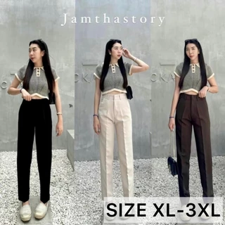 [Size XL-3XL] B5 กางเกงเก็บพุงทรงบอย ทรงขากระบอกเล็กซิปหน้า 10 ส่วน มีหลายสีให้เลือก
