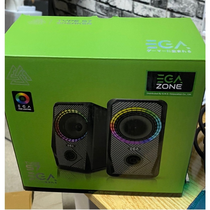 ส่งจากไทย ลำโพงคอม EGA TYPE S7 Gaming SPEAKER ลำโพง มีไฟ RGB เชื่อมต่อผ่าน JACK 3.5mm + USB ลำโพงเกม