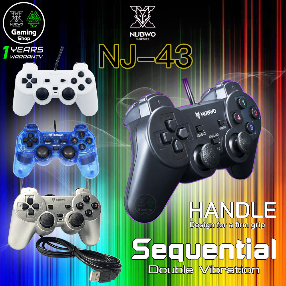 GAMING NUBWO NJ-43 JOY Sequential Joystick Controller USB 2.0 จอยสติ๊กสำหรับเล่นเกม
