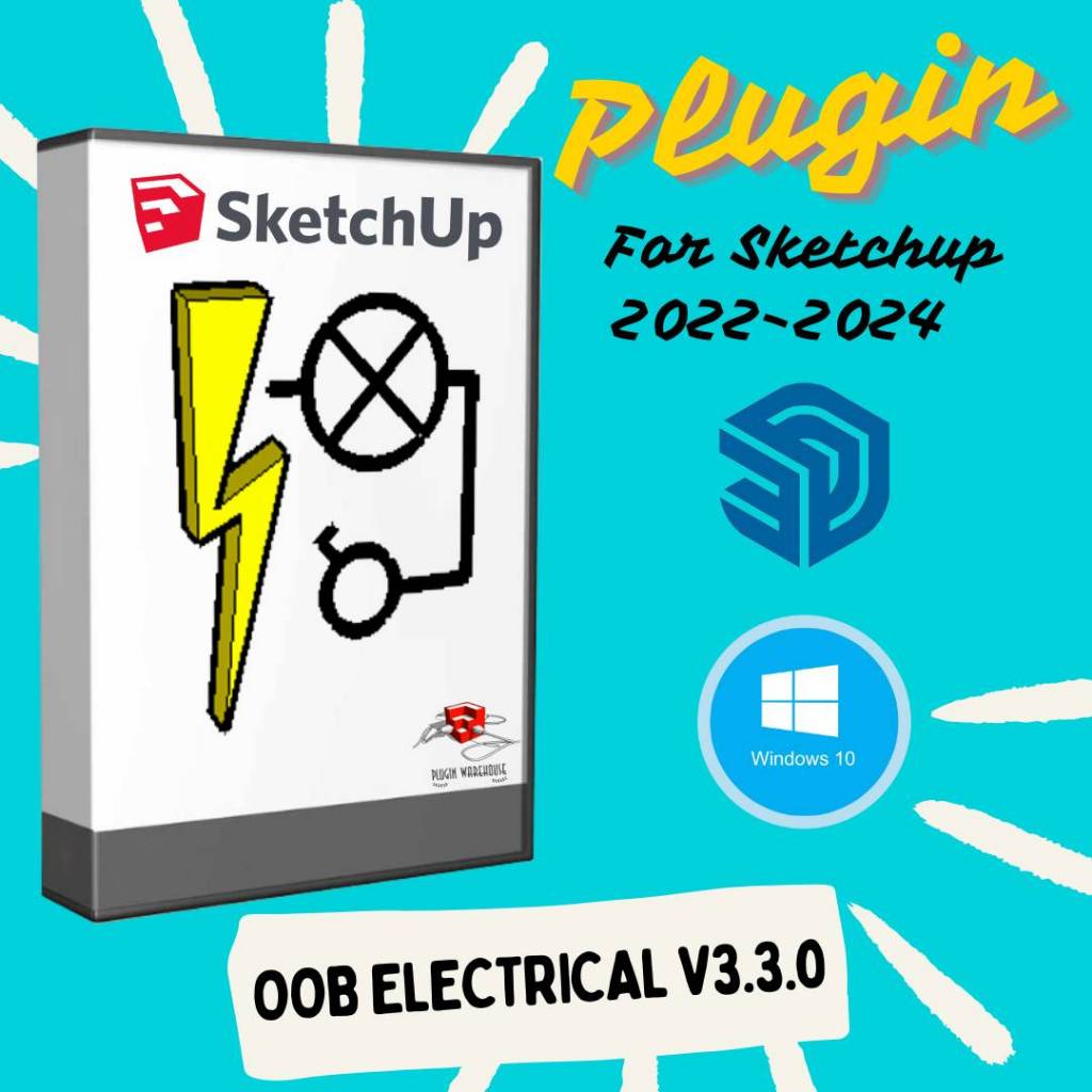 Oob Electrical v3.3.0 (ปลั๊กอิน - ไฟฟ้า) Plugin for Sketchup 2022-2025