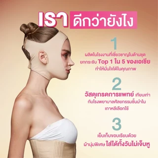 SLEEN by Goslim แผ่นรัดหน้าเรียว SUPER V-SHAPE แผ่นรัดกระชับเหนียงและหน้า ยกกระชับใบหน้า