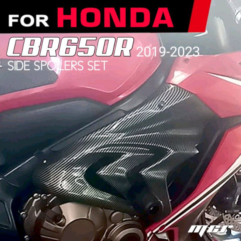 กาบข้างCbr650r ครอบสปอยเลอร์ข้าง Honda Cbr650r 2019-2023 แฟริ่งข้างcbr650r