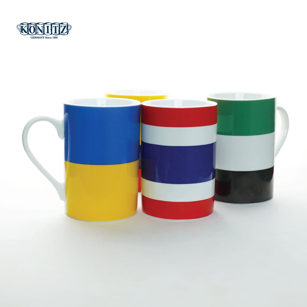 แก้วกาแฟธงชาติ แก้วมัคลายธงชาติ