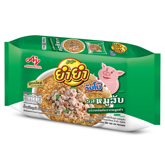 ยำยำจัมโบ้รสหมูสับ 60กรัมแพ็ค10