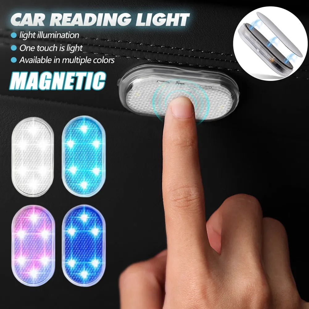 ไฟ LED รถยนต์ แบบไร้สาย BEZ ไฟส่องเท้า ชาร์จ USB ความสว่างสูง ไฟ LED ติดเพดานรถยนต์ ชาร์จไฟได้ ไฟกลางคืน สําหรับติดตกแต่