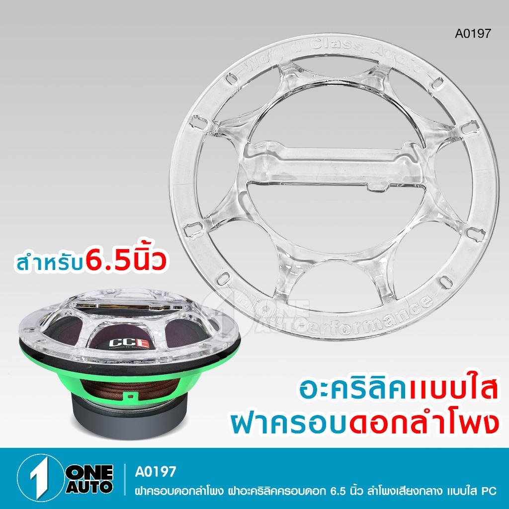 1autoshop_thฝาครอบดอกลำโพงเสียงกลาง6.5 8นิ้ว มีแบบใสอคิลิค แบบตะแกรง แบบตะแกรงFWให้เลือกราคาต่อ1ชิ้น