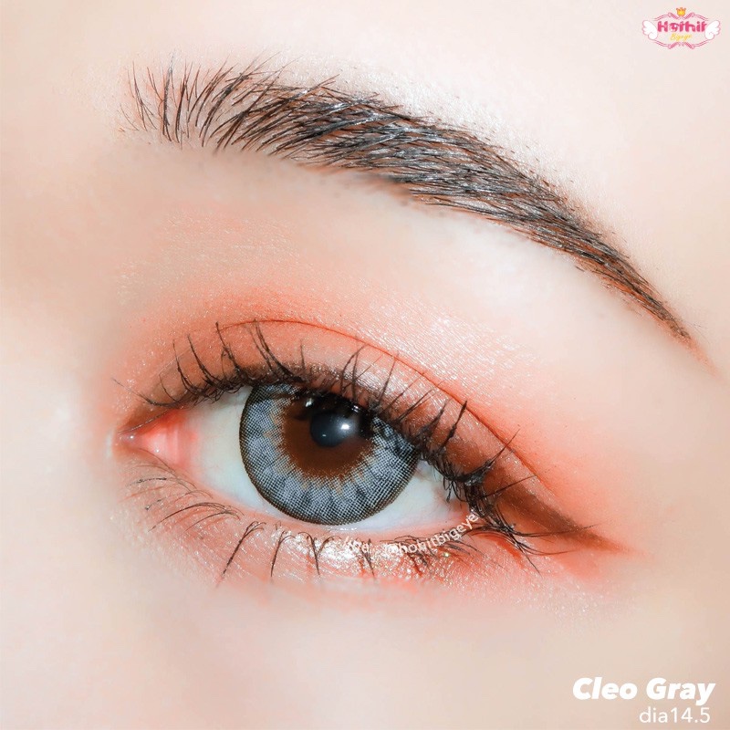 คอนแทคเลนส์ Cleo สีน้ำตาล เทา พร้อมส่งแบบปกติ และค่าสายตาสั้น 0.00- 7.00 (สายตาที่มีในลิสกดสั่งได้เลยค่า)