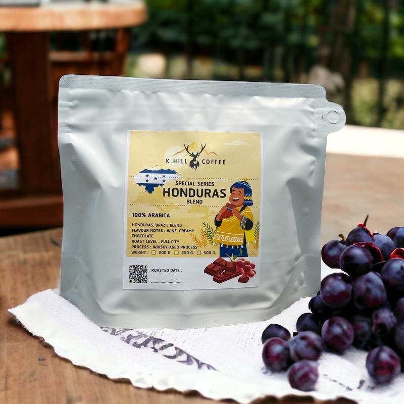 "Honduras" เมล็ดกาแฟคั่ว รสสัมผัสไวน์แลชอค