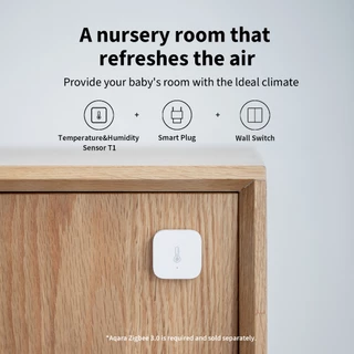 Aqara Temperature and Humidity Sensor T1 | เซ็นเซอร์วัดอุณหภูมิและความชื้นอัจฉริยะ Zigbee 3.0