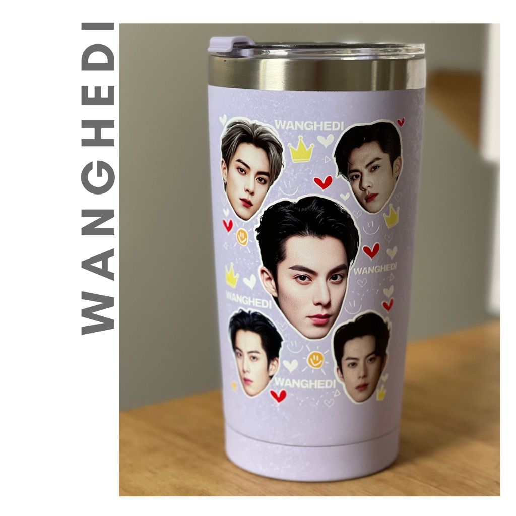 แก้วสกรีนรูปถ่าย WangHedi : DylanWang : หวังเฮ่อตี้ : นักแสดงจีน : ดาราจีน : ซีรี่ย์จีน