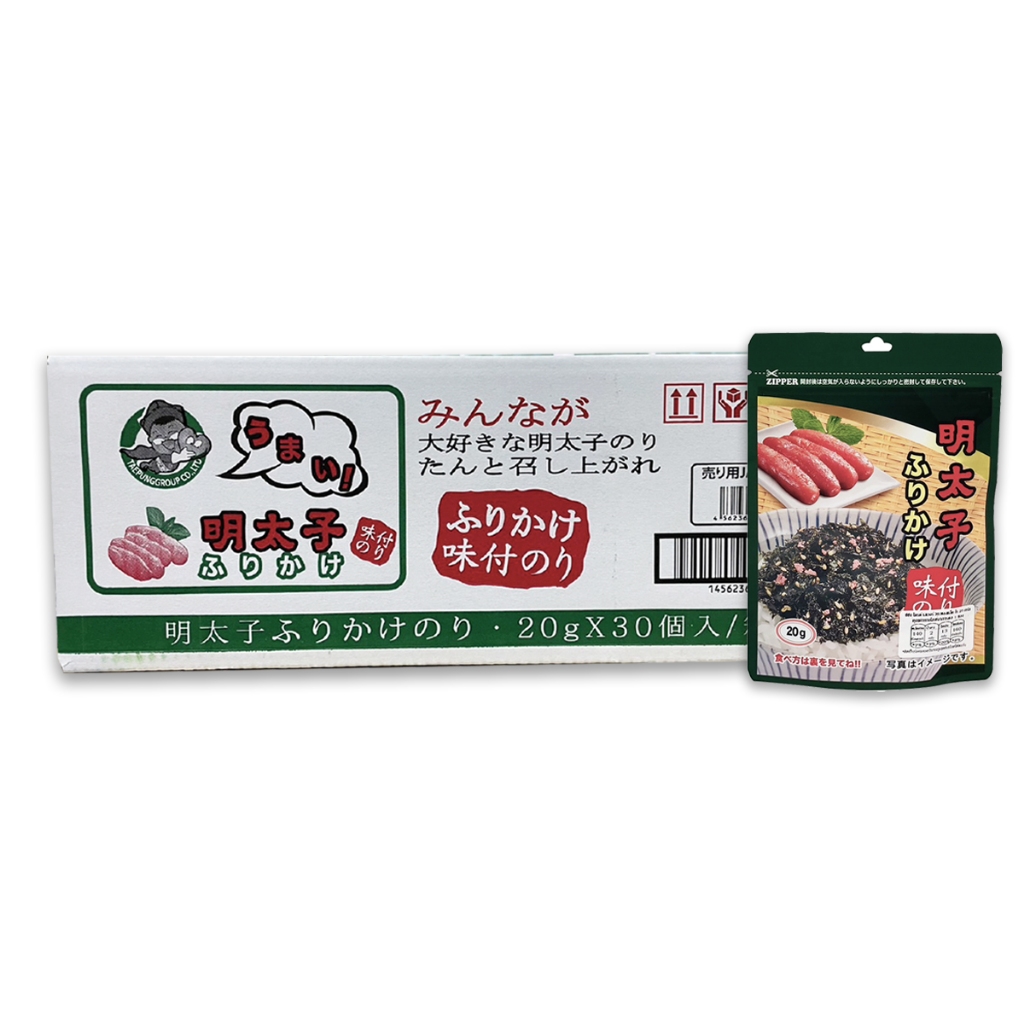แทพุง สาหร่ายโรยข้าว ผสมไข่ปลาพอลแล็คปรุงรส แบบลัง Taepung Dried Laver With Pollack Roe Carton
