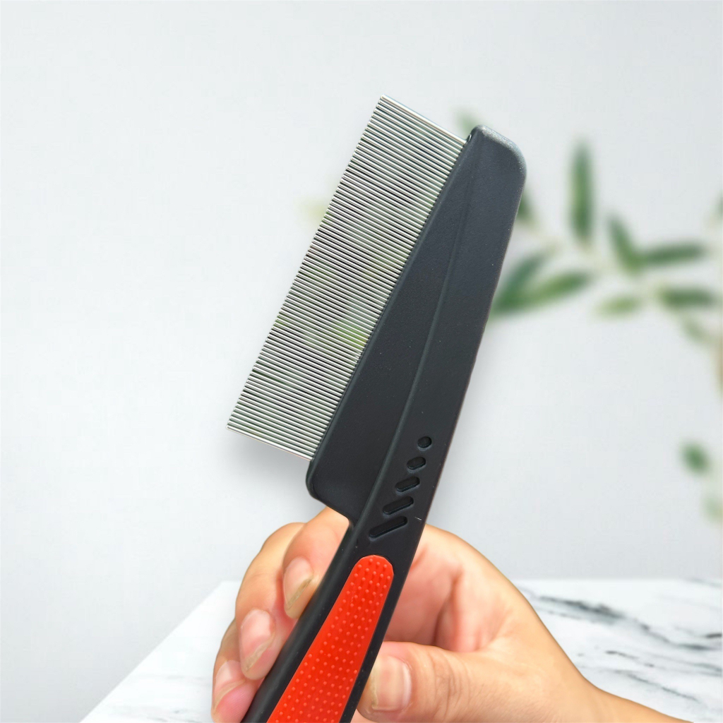 หวีเสนียดก้านเหล็ก หวีหลุดออกทั้งตัว และไข่เหา ซี่แสตนเลส ไม่เป็นสนิม - รูปที่ 4