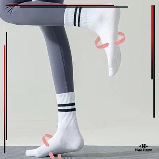 ถุงเท้าปุ่มกันลื่น YOGA SOCK ถุงเท้าบัลเล่ต์ พิลาทิส ฟิตเนส สําหรับผู้หญิง ระบายอากาศได้ถึงเหมาะสำหรับโยคะ
