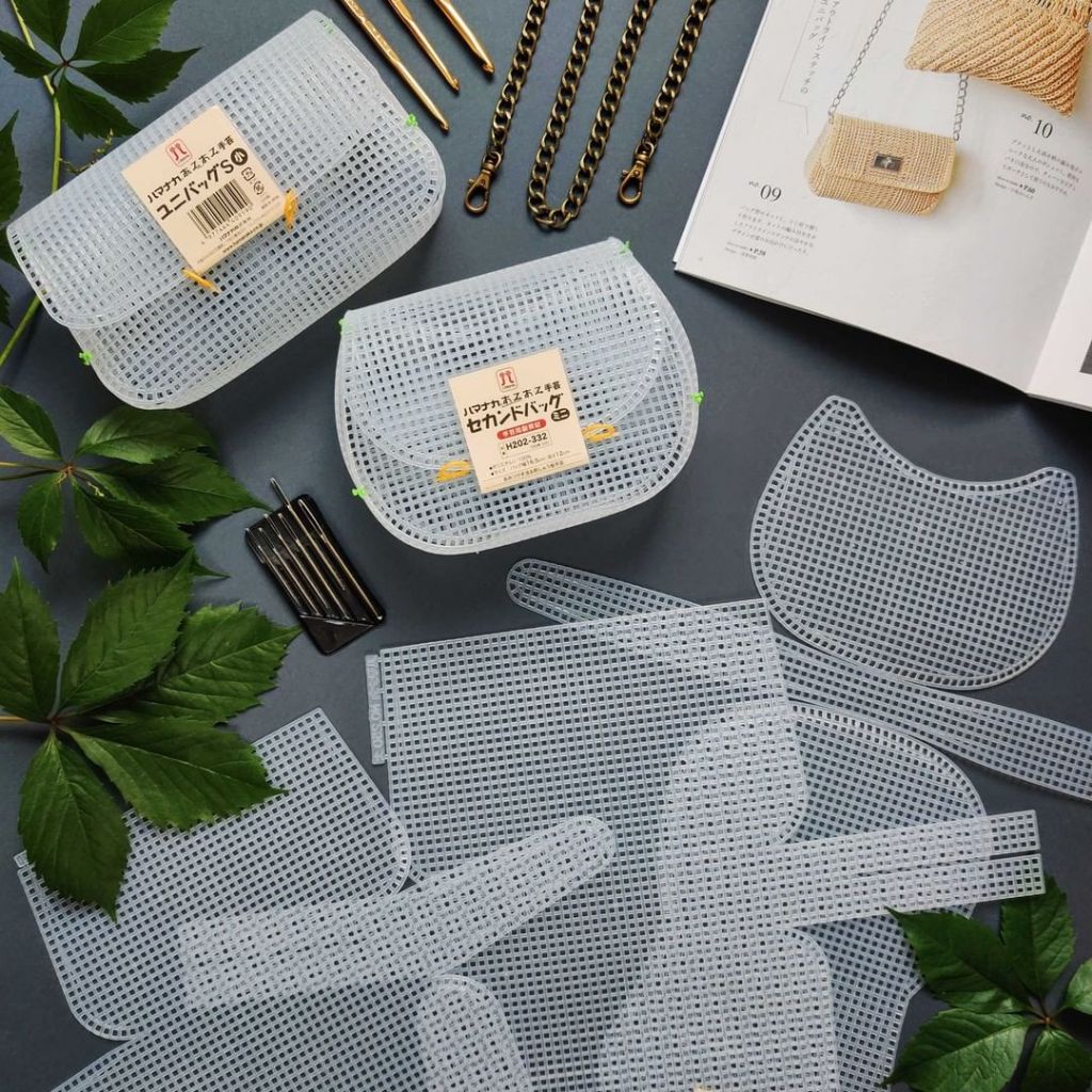 Hamanaka Unibag โครงขึ้นรูปสำหรับถักกระเป๋าทรง BOX BAG - Made in japan