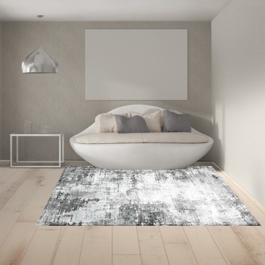 EXPRESS CARPET พรมรุ่น SCALA ไซส์ M 120x160cm หนา 10 mm พรมปูพื้นพิมพ์ลายบนไมโครไฟเบอร์ บุหลังผ้าใบ