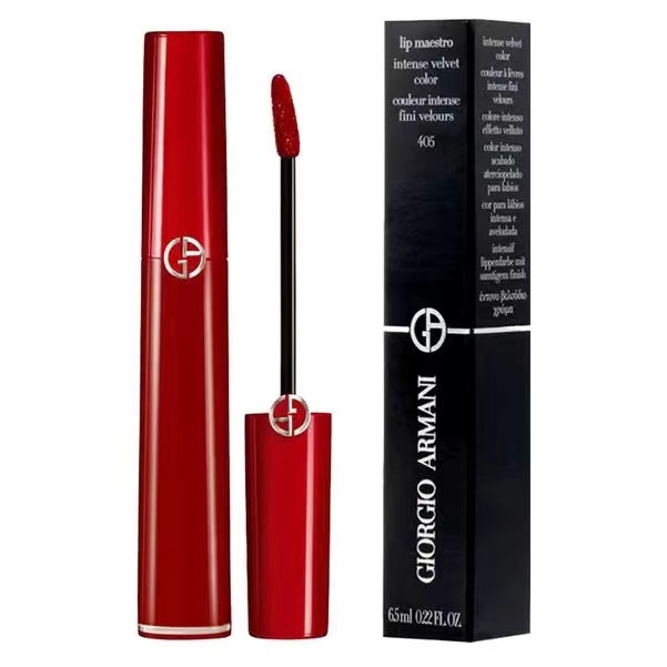 Giorgio Armani Lip ลิปเนื้อแมท ปากฉ่ำวาว Lip Maestro 2.2ml ลิปสติก สีเด่นชัด ติดทนนาน ไม่ทำให้ปากแห้