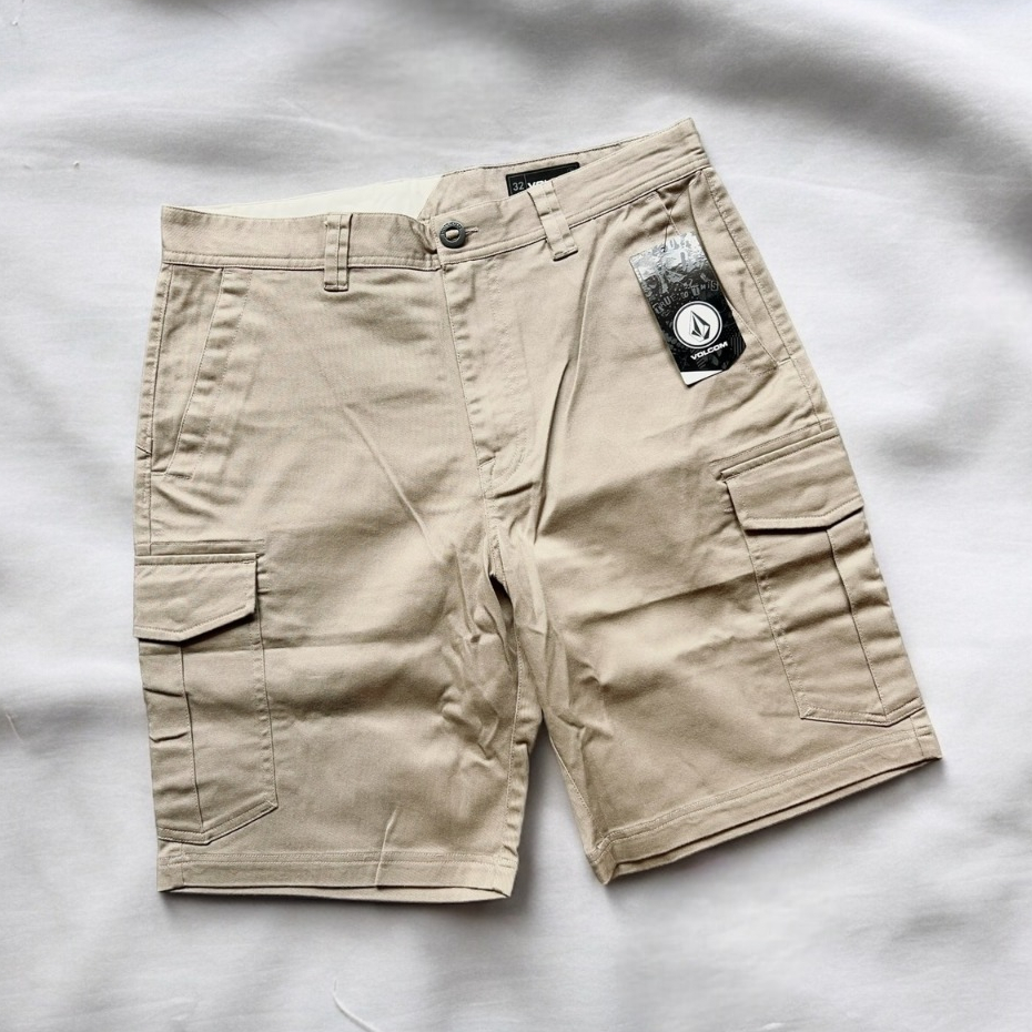 กางเกงขาสั้น Volcom Revel Stretch Cargo 20" Khaki รับประกันของแท้ มือ1 พร้อมส่ง