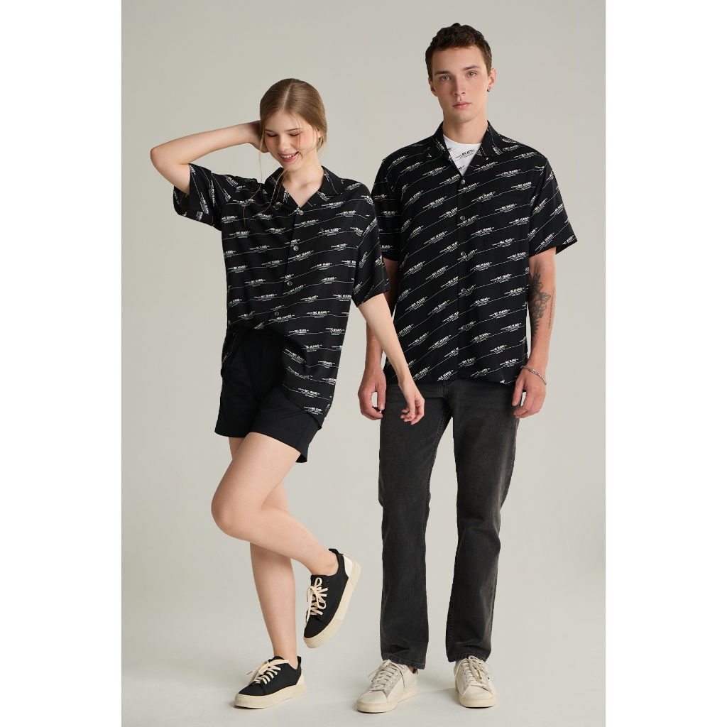 Mc jeans เสื้อเชิ้ตรีสอร์ท (Resort)ผู้ชายทรงเรกูลาร์ (Regular) MSSZ241