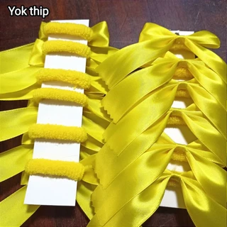 **โบว์ยางมัดผม**แผงละ6 ชิ้น โบว์นักเรียน อนุบาล เด็กเล็ก ประถม ถูกระเบียบ โบว์ผ้าซาติน เงา สวย ผ้าดี ยางมัดผม