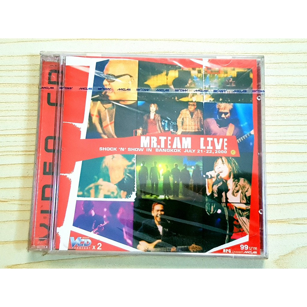 VCD (สินค้ามือ 1) คอนเสิร์ต Mr.Team Live Shock 'N' Show In Bangkok July 21-22 2000