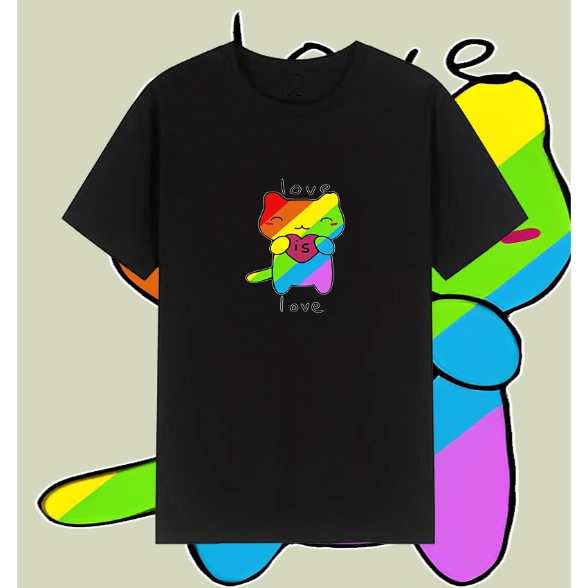 LGBT T-SHIRT เสื้อยืดผ้าคอตตอน แขนสั้น คอกลม มีของพร้อมส่ง