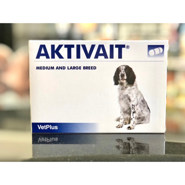 Aktivait medium and large breed อาหารเสริมบำรุงสมองสุนัขขนาดกลางและขนาดใหญ่